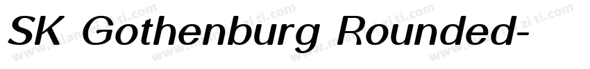 SK Gothenburg Rounded字体转换